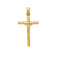 Crucifix Charm in 14K Yellow Gold