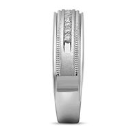 Men's 1/5 ct. tw. Diamond Band Sterling Silver, 5.7MM