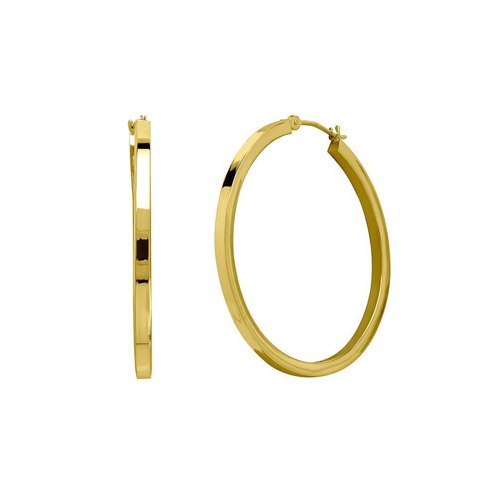 Polished Hoop Earrings in 14K Yellow Gold