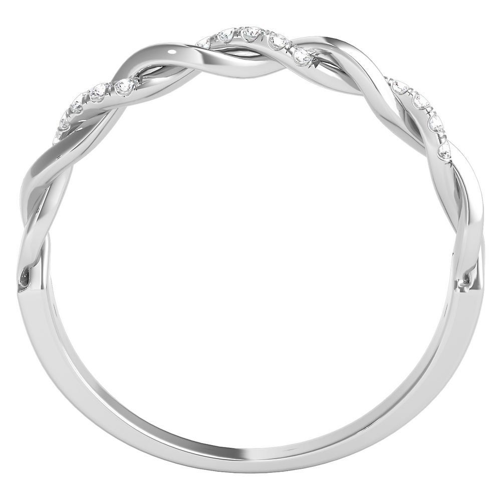 1/10 ct. tw. Diamond Twist Band 14K Gold