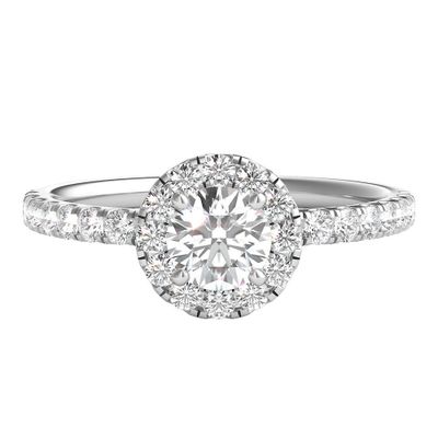 5/8 ct. tw. Diamond Engagement Ring 18K White Gold