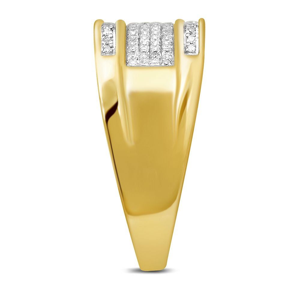 Men's 1/5 ct. tw. Diamond Ring 10K Yellow Gold, 10.8MM