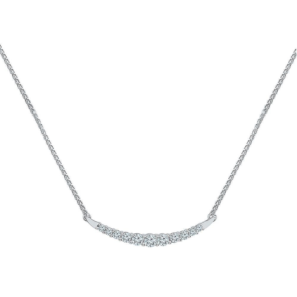 1/2 ct. tw. Diamond Necklace in 10K White Gold