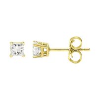 1/3 ct. tw. Diamond 4-Prong Stud Earrings in 14K Yellow Gold