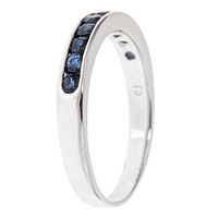 Sapphire Band 10K White Gold