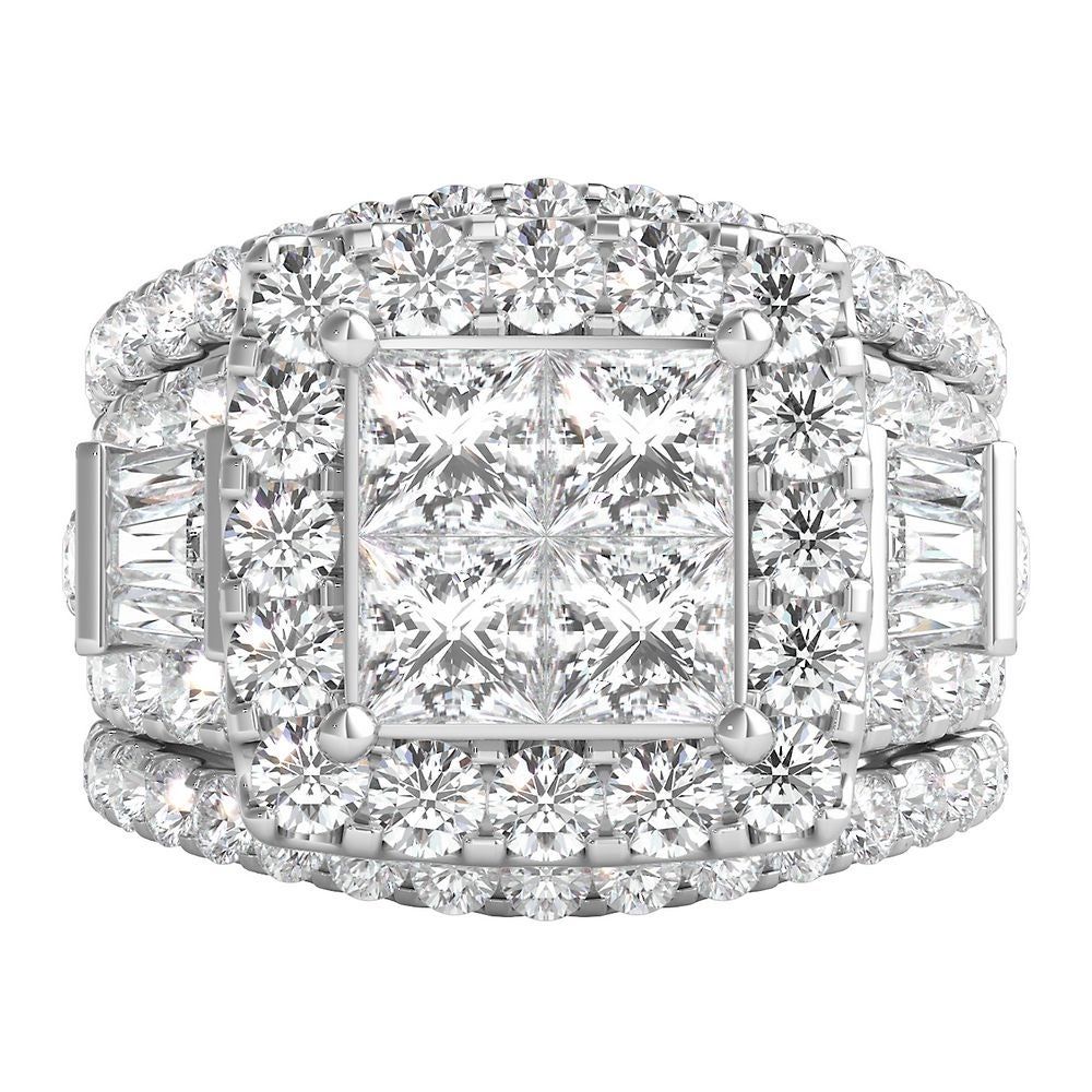 4 ct. tw. Multi-Diamond Engagement Ring Set 14K White Gold