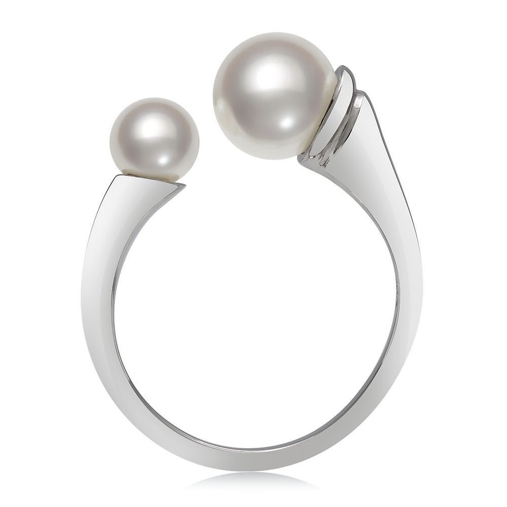 Freshwater Cultured Pearl Open Ring Sterling Silver