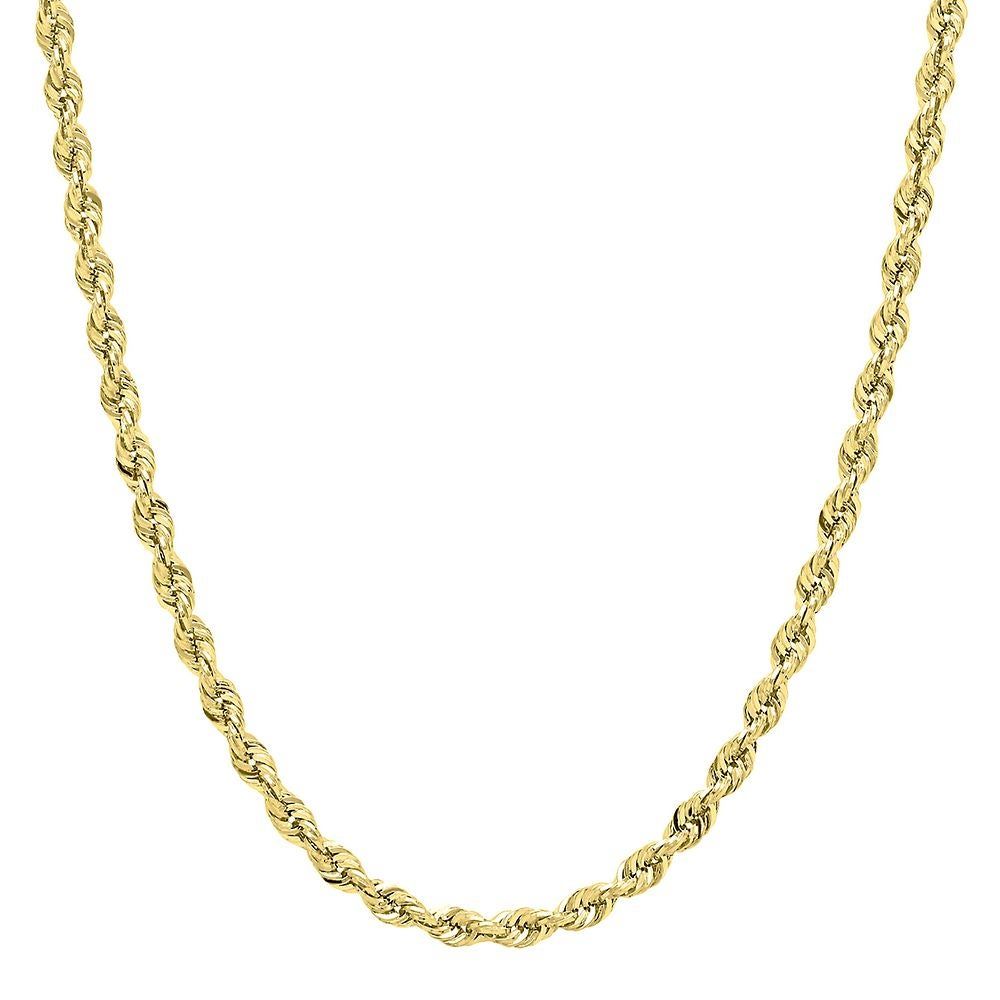 Men's Rope Chain in 14K Yellow Gold