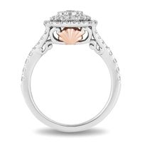 Enchanted Disney Ariel 3/4 ct. tw. Diamond Engagement Ring 14K White & Rose Gold
