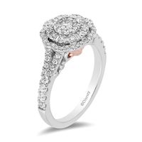 Enchanted Disney Ariel 3/4 ct. tw. Diamond Engagement Ring 14K White & Rose Gold