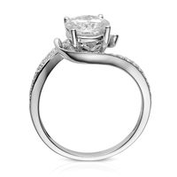 1 3/4 ct. tw. Moissanite Engagement Ring 14K White Gold