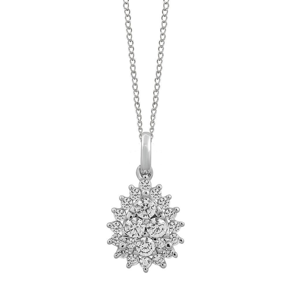 1/2 ct. tw. Diamond Pendant in 14K White Gold