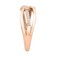 1/7 ct. tw. Diamond Knot Ring 10K Rose Gold