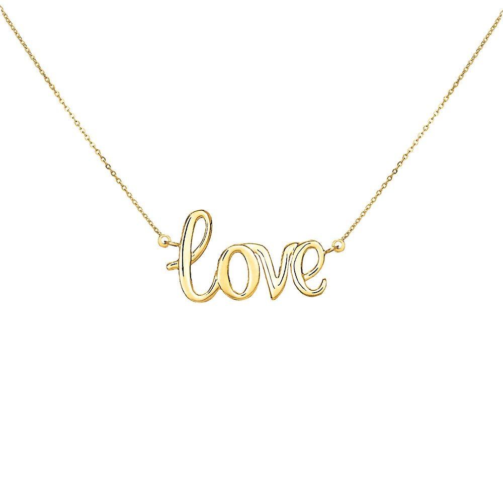 Love Necklace in 14K Yellow Gold