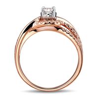 3/8 ct. tw. Diamond Engagement Ring 10K Rose & White Gold