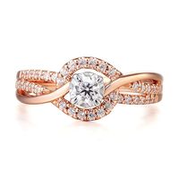 3/8 ct. tw. Diamond Engagement Ring 10K Rose & White Gold