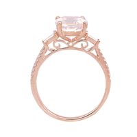 Shades of Love™ Morganite & 1/5 ct. tw. Diamond Ring 14K Rose Gold