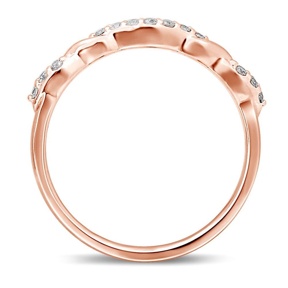 1/ ct. tw. Diamond Contour Band 14K Rose Gold