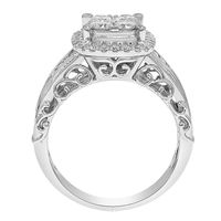 1 ct. tw. Diamond Engagement Ring 10K White Gold