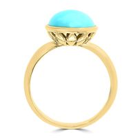 Turquoise Ring 14K Yellow Gold