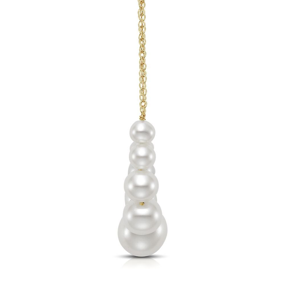 Freshwater Cultured Pearl Necklace in 14K Yellow Gold