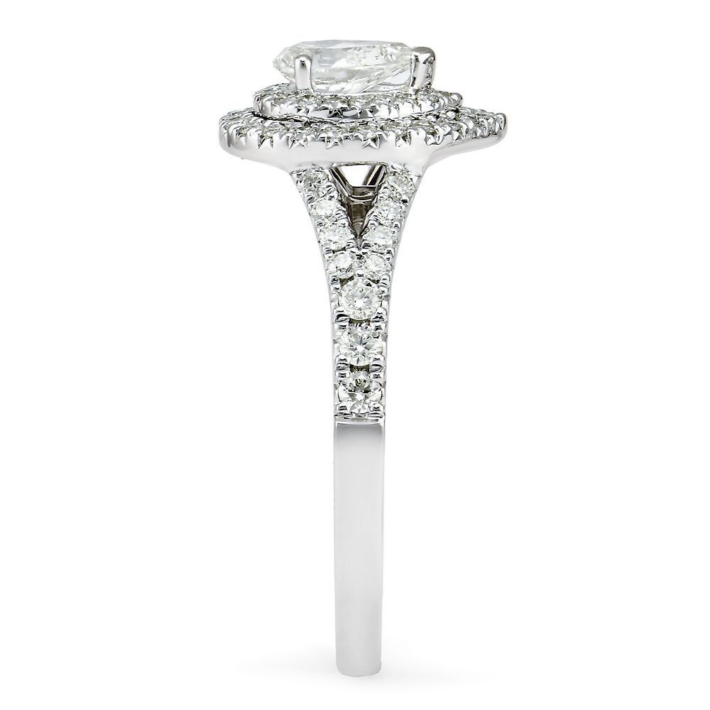 1 ct. tw. Diamond Pear Engagement Ring 14K White Gold