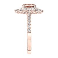 Morganite & / ct. tw. Diamond Ring 14K Rose Gold