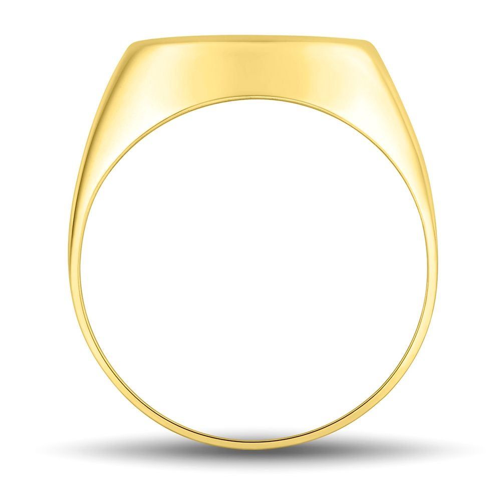 Oval Signet Ring 14K Yellow Gold