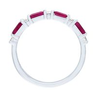 Ruby & 1/5 ct. tw. Diamond Ring 10K White Gold