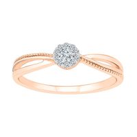 1/10 ct. tw. Diamond Promise Ring 10K Rose Gold