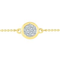 Diamond Chain Bracelet in 10K Yellow Gold