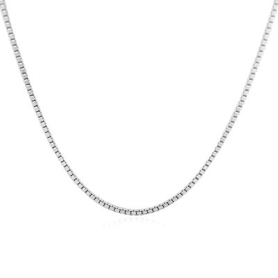 Box Chain in Sterling Silver, 24"