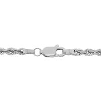 Hollow Rope Chain in 14K White Gold, 20"