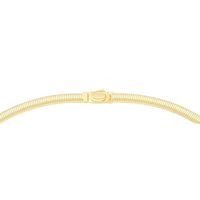 Reversible Omega Necklace in 14K Yellow & White Gold, 16"