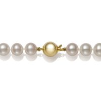Freshwater Cultured Pearl Strand Necklace in 14K Yellow Gold, 8.5MM, 17.5"