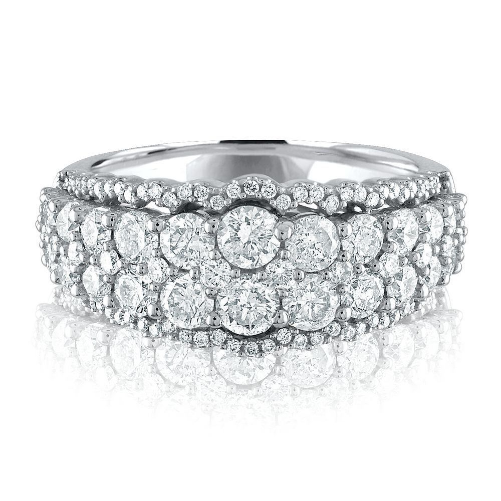 ct. tw. Diamond Band 14K White Gold