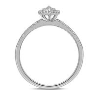 1/4 ct. tw. Diamond Halo Promise Ring 10K White Gold