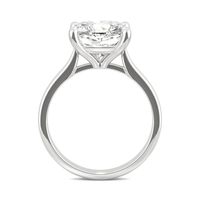 Cushion-Cut Moissanite Solitaire Ring 14K White Gold (4 ct.)