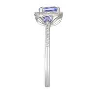 Tanzanite & 1/10 ct. tw. Diamond Ring 10K White Gold