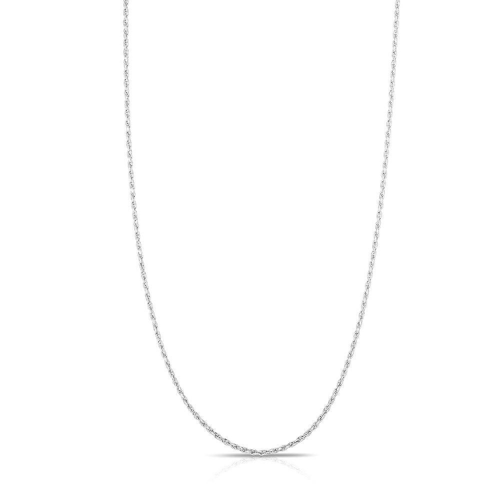 Rope Chain in 14K White Gold, 22"