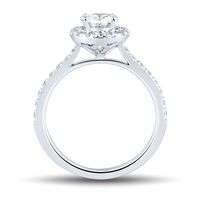 1 1/2 ct. tw. Lab Grown Diamond Oval Engagement Ring 14K White Gold