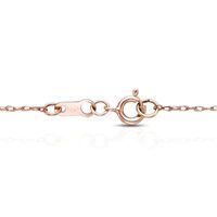 Pink Freshwater Cultured Pearl Tincup Necklace in 14K Rose Gold