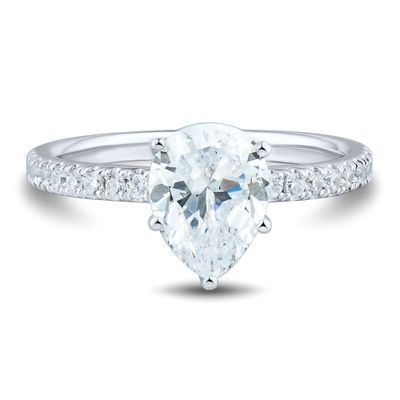 1 1/4 ct. tw. Lab Grown Diamond Engagement Ring 14K White Gold