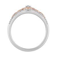 Elsa Diamond Ring Sterling Silver & 10K Rose Gold (1/5 ct. tw.)