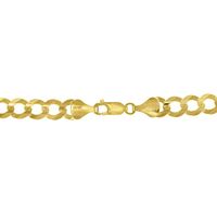 Menâs Curb Chain in 14K Yellow Gold, 8.2mm, 24"