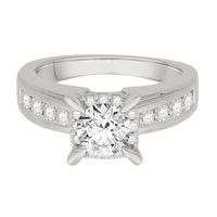 1 ct. tw. Diamond Engagement Ring 14K White Gold