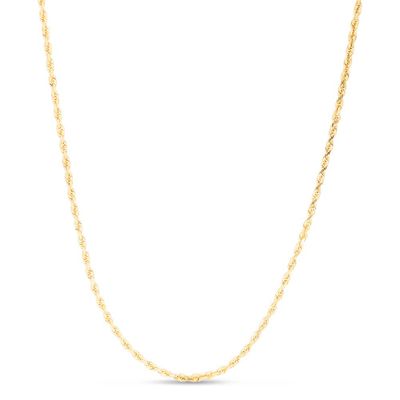 Rope Chain Necklace in 14K Yellow Gold, 1.5mm, 20â