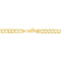Men's Curb Chain Bracelet in 14K Yellow Gold