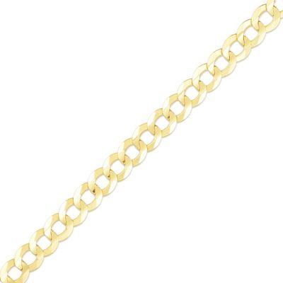 Men's Curb Chain Bracelet in 14K Yellow Gold
