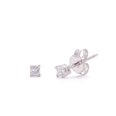 ct. tw. Diamond Stud Earrings in 10K White Gold